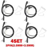 4X 2-PIN Acoustic Tube Walkie Talkie Earpiece Headset Two-way Security Radio New. Fixed Price $15.35.