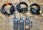 Maxon SP-140U2 Handheld Radios With Headsets. Fixed Price $40.00.