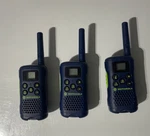 3 Motorola Talkabout 2WAY Radios 16-MILE Range 22-CHANNELS MG160A Walkie Talkies. Fixed Price $35.99.