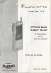 HA-310A Lafayette Walkie Talkie Operating/service Manual. Fixed Price $10.00.