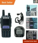 Baofeng UV-82C Dual-band Two-way Radio With Certification & 60-MILE Range. Fixed Price $102.99.