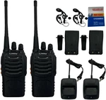 2 Pack Walkie Talkies Two-way Radio Earpiece Uhf Long Range Rechargeable Vox. Fixed Price $34.98.