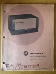 Motorola Fm Receiver Monitor Manual 146-172 Mc 68P862450-E. Fixed Price $15.00.