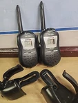 2X Cobra Microtalk Walkietalkie FRS110 14 Channel 2-WAY Radios Belt Cases Tested. Fixed Price $15.77.