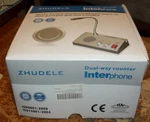 Zhudele Dual-way Counter Interphone Intercomm ZDL-9908 DC12V (840). Fixed Price $40.00.