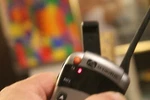 Audiovox Family Radio Service Single Hand Held Transciever No. FR200-2 Powers On. Fixed Price $5.00.