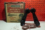 Vintage 1950'S Remco U.s. Marines Electro-magnetic Walkie Talkies W/ Wire. Fixed Price $29.99.
