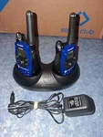 Motorola Talkabout T5720 Blue/black 2-WAY Radio Walkie Talkies Pair With Charger. Fixed Price $34.99.