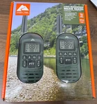 Ozark Trail 16-MILE 22 Channel Walkie Talkies Weatherproof IPX4 Open Box. Fixed Price $32.99.