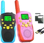 Rechargeable Walkie Talkies For Kids 22 Channels Way Radio Toy With Battery. Fixed Price $39.99.