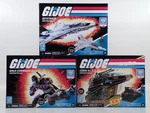 (lot Of 3) Gi Joe Construction Set Skystriker / Ninja Commando 4X4 Cobra Hiss. Fixed Price $19.99.