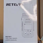 Retevis RB27B Portable Frs Two Way Radio, Scan/menu/monitor, 2W, Black/orange. Fixed Price $44.94.