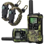 Aikmi Kids Walkie Talkies 2 Way Radio W/survival Bracelets For Outdoor Adventure. Fixed Price $30.00.