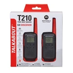 Motorola Solutions T210 Two-way Radio Black W/red Two-pack. Fixed Price $49.99.