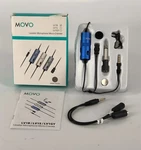Movo LV1 Lapel Clip-on Mic W/ Headphone Monitoring, Blue, For Dslr Smartphone +. Fixed Price $15.96.