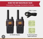 Cobra RX380 32-MILE Noaa Weather-resistant Walkie Talkies Way Radio 2-PACK. Fixed Price $45.00.