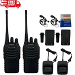 2 Pack Walkie Talkies Two-way Radio Earpiece Uhf Long Range Rechargeable Vox. Fixed Price $34.99.