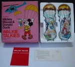 Walt Disney Mickey Mouse Donald Duck Walkie Talkie Nos W/box Unused 1970 Rare. Fixed Price $225.00.
