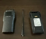 Motorola Radius CP200 AAH50RDC9AA1AN 4CH Uhf Two Way Radio, New Battery, Antenna. Fixed Price $64.90.