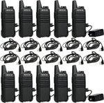 10PACK Retevis RT22 Walkie Talkie Long Range Frs Rechargeable Radio & Earpiece. Fixed Price $149.99.