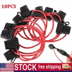 10 Packs 14GAUGE Atc Fuse Holder In-line Awg Wire Copper 12 Volt Power Blade. Fixed Price $10.99.