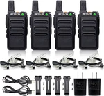 4 Pack Set Walkie Talkie Mini Two Way Radio Recharge Waterproof New. Fixed Price $89.04.