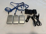 Retevis 3-PACK RT20 Portable Handheld Walkie Talkies Silver Frs Ptt Fm. Fixed Price $44.98.