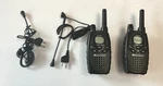 Midland X-tra Walkie Talkie Two-way Radio Of 2 GXT444 With Headsets Vtg. Fixed Price $28.47.