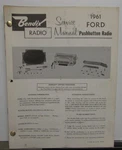 Late 1950S Early 1960S Bendix & Motorola Ford Auto Radios Service Manual Sheets. Fixed Price $39.95.