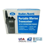 Radio Shack Portable Marine Transceiver 19-8000 All Us & Intl Channels. Fixed Price $58.68.