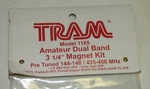 Tram Dual-band Antenna 144-148MHZ Vhf, 435-450 Uhf PL-259 Magnet Mount 1185. Fixed Price $30.00.