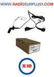 10 X Motorola 2-WIRE Surveillance Kits For / CP200D Radios PMLN6530A. Fixed Price $200.00.