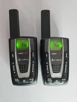 Cobra Microtalk CXR725 Walkie Talkies Pair + Charger Dock Tested Working. Fixed Price $39.99.