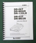 Alinco DR-06T DR-03T Instruction Manual: Comb Bound /protective Plastic Covers. Fixed Price $23.00.