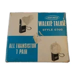 Vintage Amcrest Walkie Talkie Pair Style 0700 3 Transistor Tested Working Read. Fixed Price $24.99.