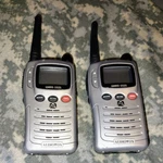 Pair Audiovox GMRS-1525 2-WAY Radios Walkie Talkies Tested W/o Belt Clip. Fixed Price $15.00.
