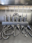 Motorola CP100D Radio, Set Of 6 Radios, Mics, Charging Base. Fixed Price $1800.00.