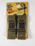 Hot Flip Walkie Talkies 2-PACK Battery Hi-low Volume Morse 1996 New In Box. Fixed Price $11.99.