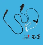 2 Wire Surveillance Mic Earpiece For Motorola Radio Headset & Blk Earbud XPR3500. Fixed Price $29.00.