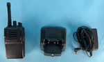 Vertex VX-351-G7-5 Uhf Radio: Battery, Charging Base 010-7002647. Fixed Price $24.95.