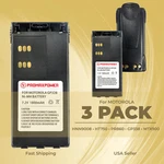 3-PACK 1800MAH Ni-mh Battery For HNN9008 Motorola Radios HT750, HT1250, GP328. Fixed Price $49.99.