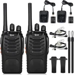 Radio TD-V2 Walkie Talkies For Adults Long Range, Rechargeable Two Way. Fixed Price $38.95.