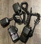 Vertex Standard VX-414-2-5 Vhf Radio W/ Mic MH-45 (lot Of 2) Bundle **untested**. Fixed Price $49.95.
