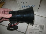 New Sho-me ABLE2 Speaker Alarm Siren Horn 12V 5" X 6" Long # SK-502 (?). Fixed Price $49.99.