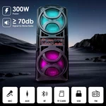 Portable Dual Fm Radio And Bluetooth Speaker Karaoke W/mic For Home Parties. Fixed Price $39.72.