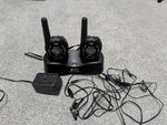 (2) Cobra Microtalk Model PR240 Walkie Talkie, Dock, Batteries,charger, Headsets. Fixed Price $24.99.