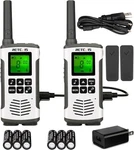 Retevis RT45 Walkie Talkies For Adults, Long Range White & Grey. Fixed Price $71.99.