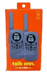 Onn 22 Channels Walkie Talkies Up To 16 Mile Range Built-in Led Light-open Box. Fixed Price $20.00.