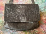 Maxon Dark-brown Pebbled Leather Messenger/shoulder Bag Made In Italy. Fixed Price $40.00.