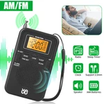 Emergency Portable Pocket Digital Am Fm Radio W/speaker Alarm Clock Sleep Timer. Fixed Price $16.40.